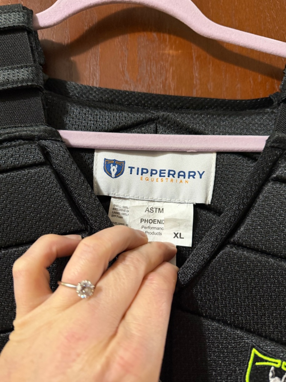 Tipperary Competitor II Protective Vest- Black XL - Picture 2 of 8